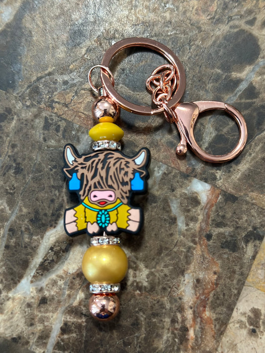 Highland cow Keychain